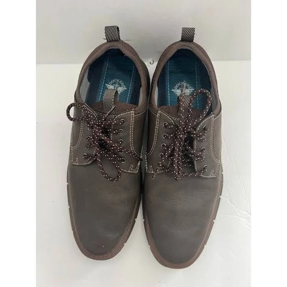 Dockers Cooper 90-43707 Men's Brown Wide Oxfords & Lace Ups Casual Shoes Size 7M